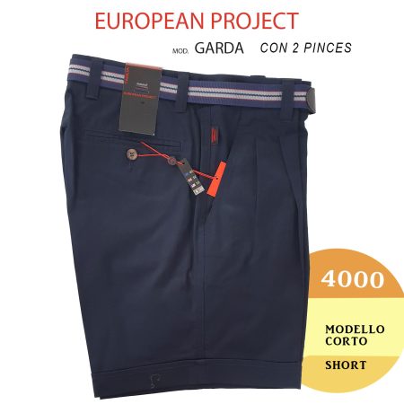 Bermuda giovanili Garda European Project modello corto short con 2 pinces - immagine 2