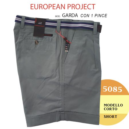 Bermuda giovanili Garda European Project modello corto short con 1 pince - immagine 7