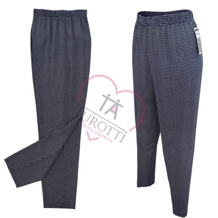 Pantalone donna classico viscosa modello 6121/28  Aertre Quadri colore 90 - immagine 2