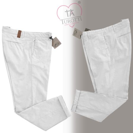 Pantalone Alive to Everything  uomo AL1542 modello chino colore bianco - immagine 2
