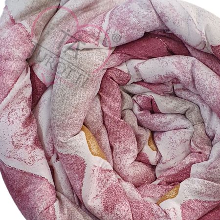 Trapuntino estivo 2 piazze matrimoniale Art. Cozy Diadema  in microfibra   rombi rosa - immagine 3