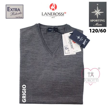 Maglia scollo V Lanerossi Sporting Mare uomo art 120/60 - immagine 4