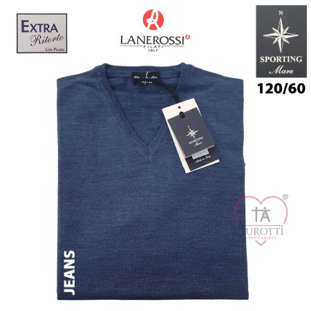 Maglia scollo V Lanerossi Sporting Mare uomo art 120/60 - immagine 5