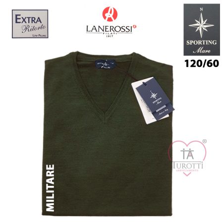 Maglia scollo V Lanerossi Sporting Mare uomo art 120/60 - immagine 6