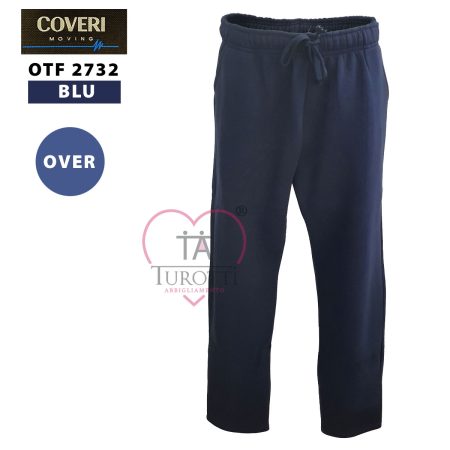 Coveri Moving OTF2732 Tuta uomo zip blu taglia over - immagine 4