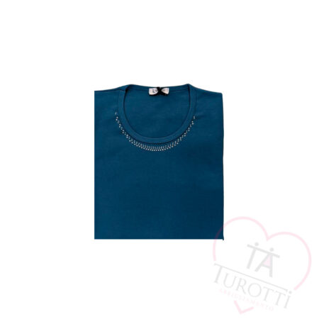 Maglia girocollo da donna in cotone Kartiza 7013 - immagine 3