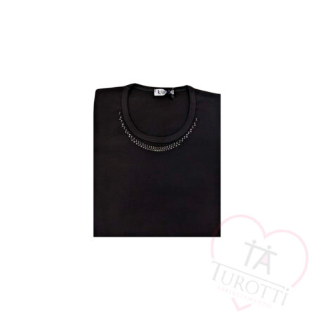 Maglia girocollo da donna in cotone Kartiza 7013 - immagine 4