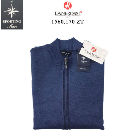 cardigan  misto lana uomo zip Sporting Mare misto lana Lanerossi  art. 1560.170 ZT - immagine 2