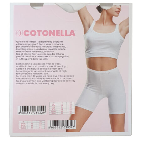 Cotonella Long art 8018 Slip donna con gamba bianco - immagine 2