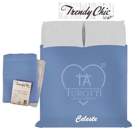 Completo lenzuola Trendy chic Matrimoniale vari colori Datex - immagine 3