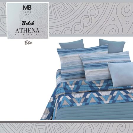Completo lenzuola Athena Belek Matrimoniale variante blu MB Home - immagine 2