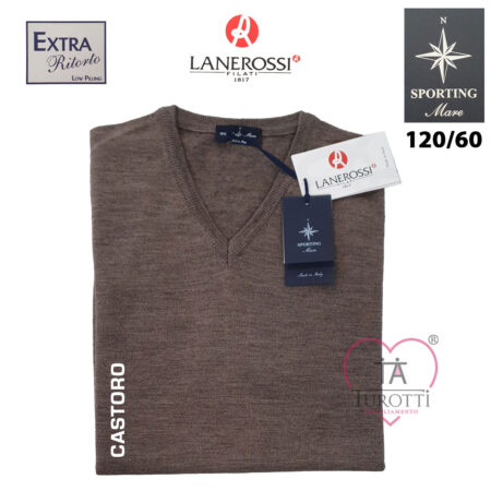 Maglia scollo V Lanerossi Sporting Mare uomo art 120/60 - immagine 9