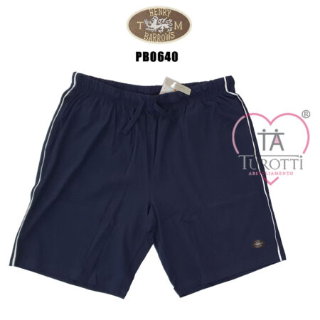 Pantaloncini uomo Henry Barrows PB0640  coulisse cotone vari colori - immagine 3