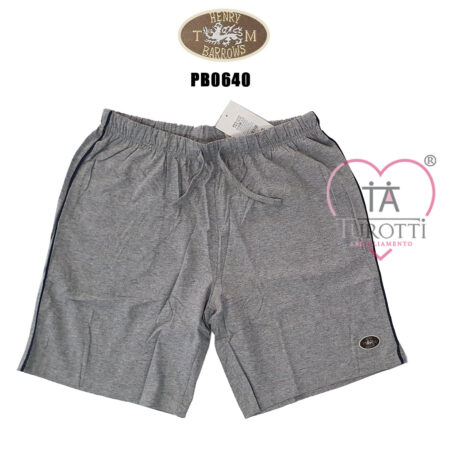 Pantaloncini uomo Henry Barrows PB0640  coulisse cotone vari colori - immagine 4