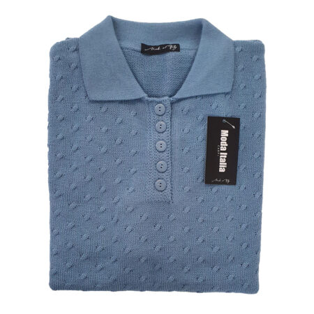 Polo donna Moda Italia Carpi  manica lunga art 23024  mistolana - immagine 4