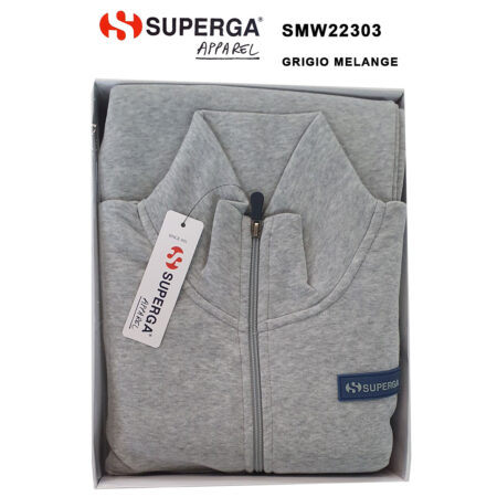 Tuta da ginnastica Superga Apparel art. SMW22303 grigio melange - immagine 2