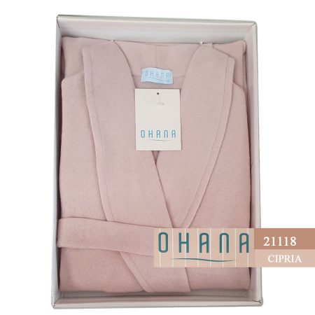 Vestaglia donna Punto Milano Ohana art 21118 colore cipria - immagine 2