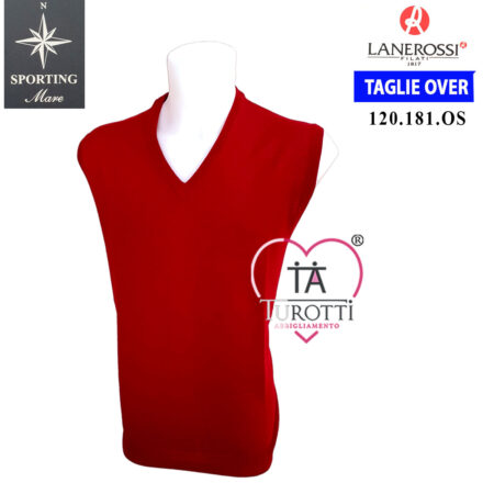 Gilet Lanerossi Sporting Mare uomo art 120/181 OS taglie maxi over - immagine 2
