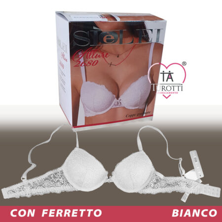 Push-up SìèLei Allure 2680 con ferretto con coppe graduate bianco - immagine 2