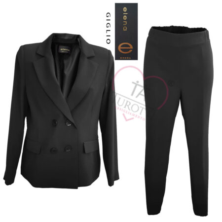 Tailleur giacca pantalone Giglio  Elena  colore nero