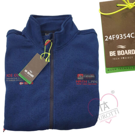 Felpa da Uomo zip 24F9353C Be Board  jaspe marine - immagine 2