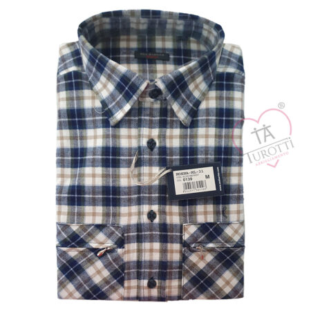 Camicia in flanella da uomo SEA BARRIER Moena - immagine 3