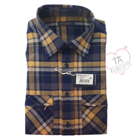Camicia in flanella da uomo SEA BARRIER Moena - immagine 7