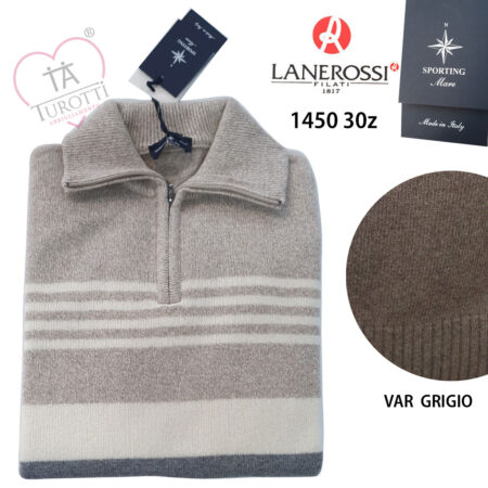 Camionista zip Uomo Lanerossi Sporting Mare  art 1450/30Z variante castoro - immagine 2