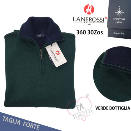 Camionista zip Uomo Lanerossi Sporting Mare  art 360/30zos  variante blue jeans taglia forte - immagine 3