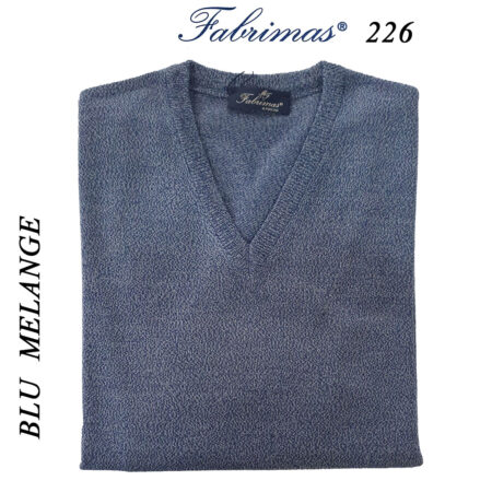 Maglia scollo V uomo Fabrimas 226  senza maniche misto lana - immagine 9