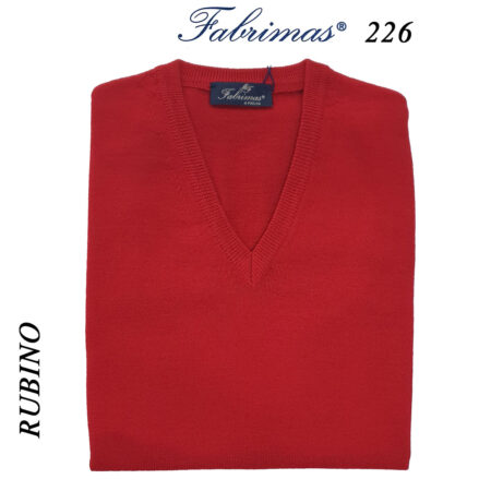 Maglia scollo V uomo Fabrimas 226  senza maniche misto lana - immagine 5