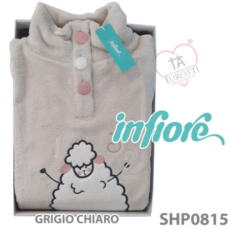 Pigiama serafino donna Infiore SHP0815  pigiama  serafino pantalone lungo - immagine 2
