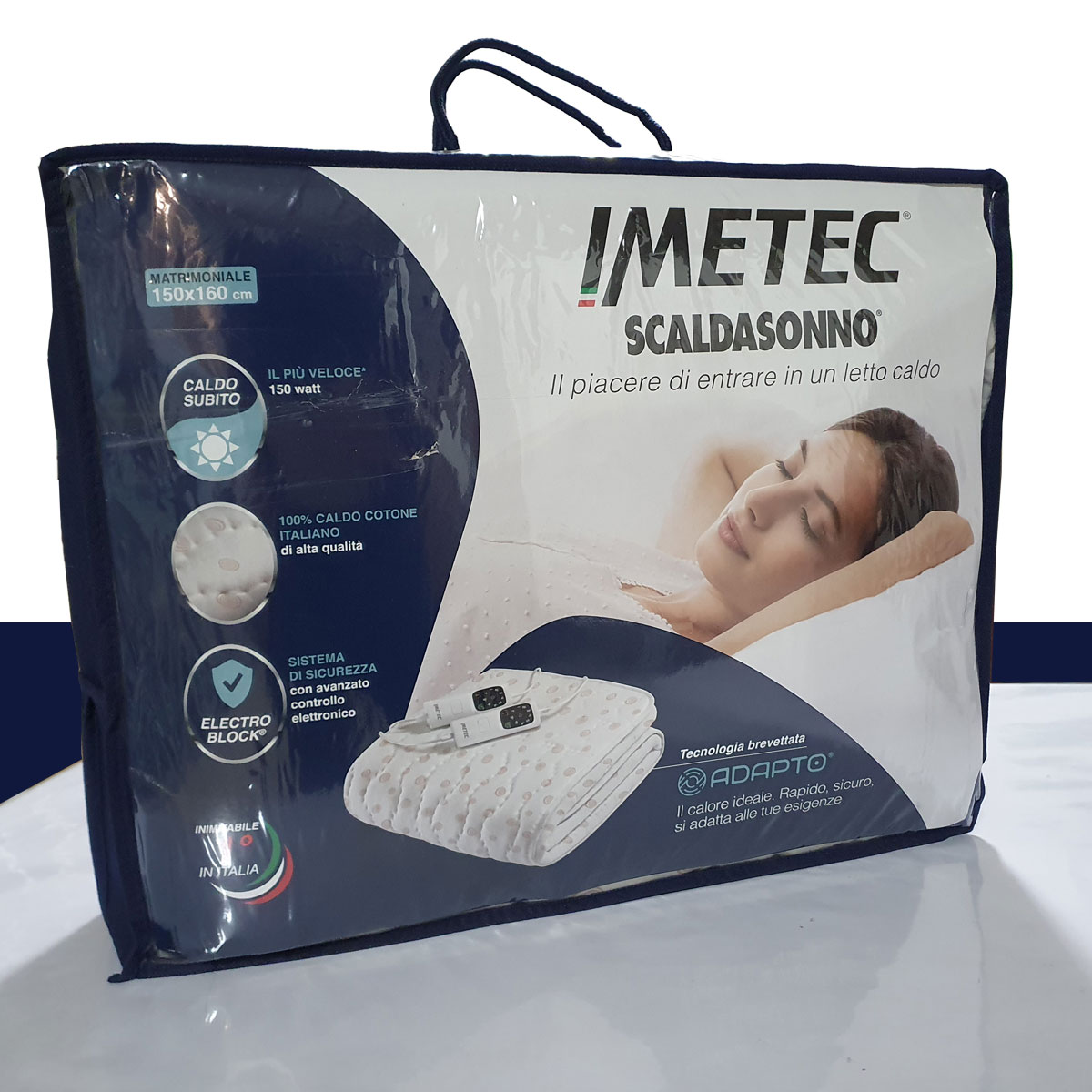 Scaldasonno Imetec 2 piazze matrimoniale100% caldo cotone