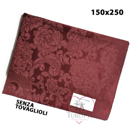 Tovaglia fiandra  senza tovaglioli  rettangolare 250x150 cm - immagine 4
