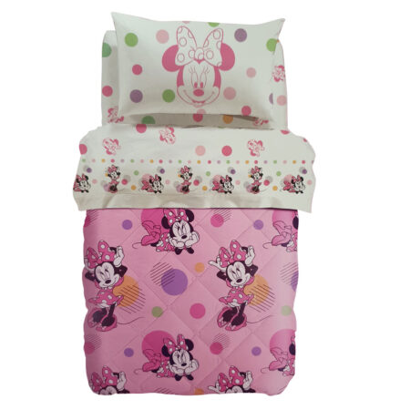 Trapunta singola Caleffi Minnie Allegra Minnie Mouse da bambina Linea Disney <i><span style="color: red;">ESAURITO</span></i> - immagine 2