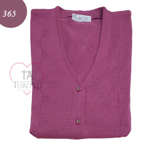 Cardigan bottoni cotone donna art 365 Emily colori assortiti - immagine 7