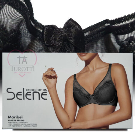 Reggiseno Maribel Selene ferretto senza imbottitura coppa C nero - immagine 2