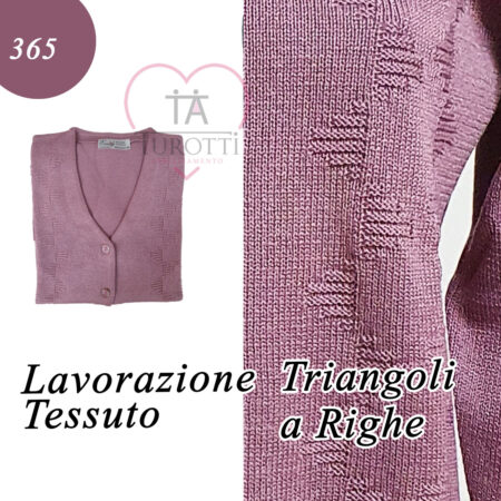 Cardigan bottoni cotone donna art 365 Emily colori assortiti - immagine 3