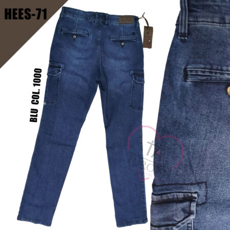 Jeans Uomo  Cargo tasconi Sea Barrier HEES-71 colore blu 1000 - immagine 2