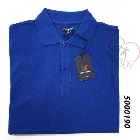MAXFORT Polo Piquet uomo taglie forti mezza manica  art. 5000 vari colori - immagine 4