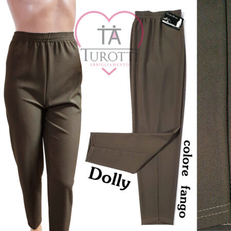 Pantalone donna elastico vita righine fini  Clody Moda art Dolly