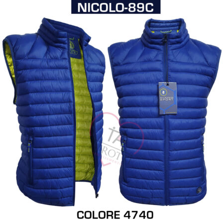 Giubbino smanicato Sea Barrier Nicolo-89C trapuntato Sport Uomo verde militare cod 5071 - immagine 2