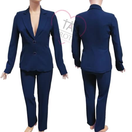Elegante Tailleur giacca pantalone Beroardi  Elena  colore denim - immagine 2