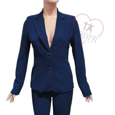 Elegante Tailleur giacca pantalone Beroardi  Elena  colore denim - immagine 4