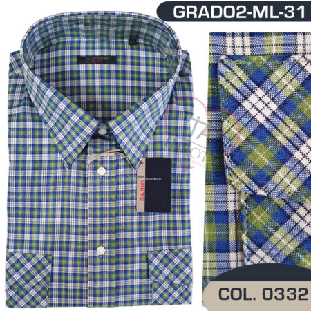 camicia uomo quadretti blu