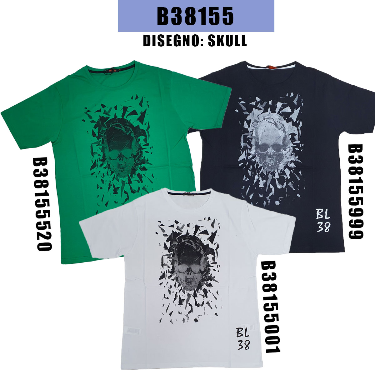 T-shirt Uomo Vendetta Inc. Girocollo Manica Corta – Bianca Con Teschi E Ossa – VD-1089 - Foto 3