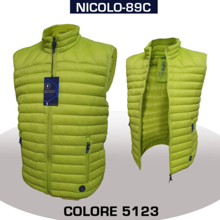 Giubbino smanicato Sea Barrier Nicolo-89C trapuntato Sport Uomo verde militare cod 5071 - immagine 4