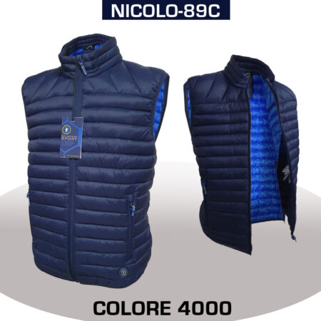 Giubbino smanicato Sea Barrier Nicolo-89C trapuntato Sport Uomo verde militare cod 5071 - immagine 3