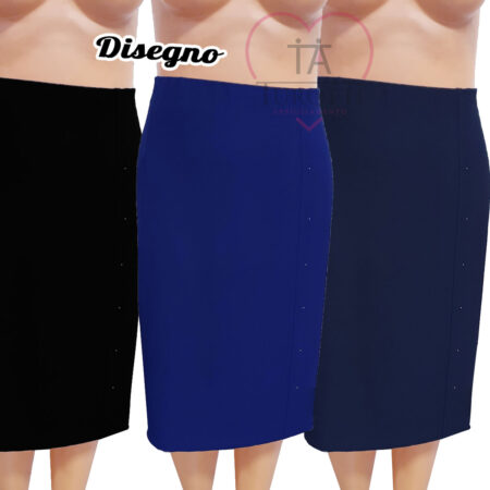 Gonna tubino elegante perline davanti art Disegno Elena - immagine 5
