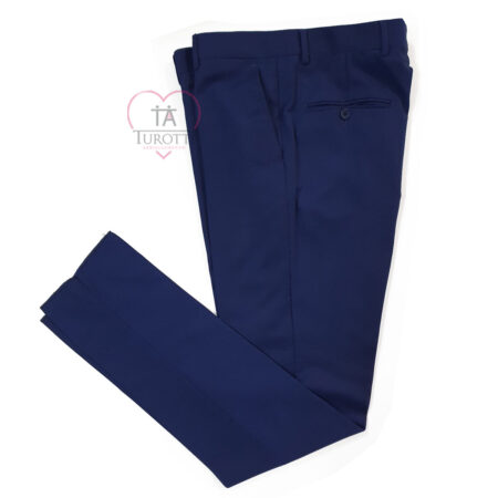 Abito giacca gilet pantalone uomo FB Effebi 1970 papillon var blu - immagine 4